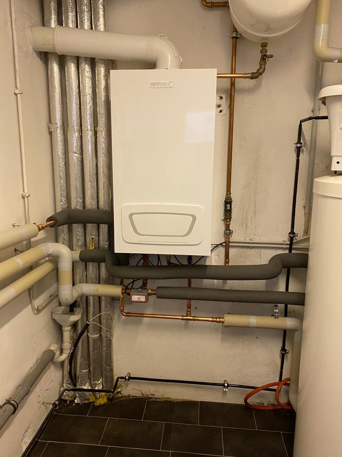 Nachher Bild mit installiertem Boiler